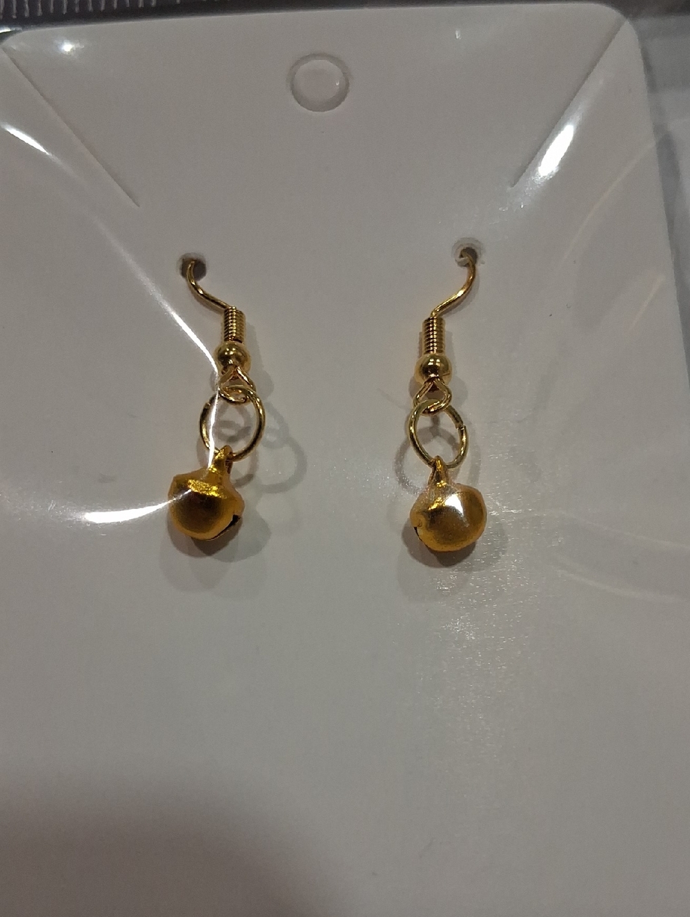 Gold Drop Bell Dangle Earrings - Women Jewelry